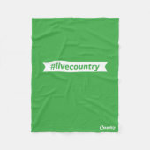 #LiveCountry Fleece Deken (Voorkant)