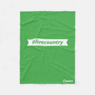 #LiveCountry Fleece Deken