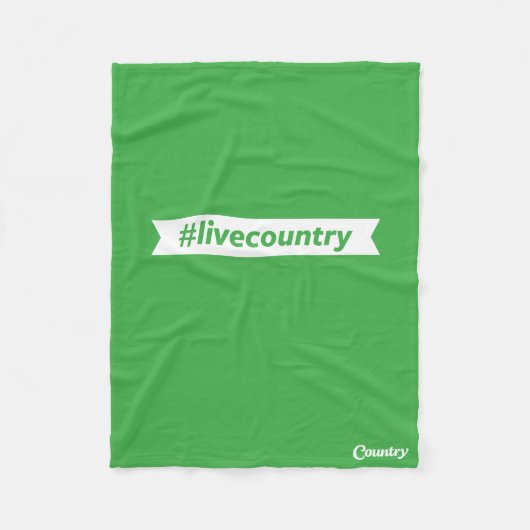 #LiveCountry Fleece Deken (Voorkant)