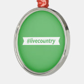 #LiveCountry Metalen Ornament (Links)