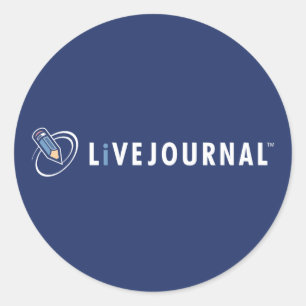 LiveJournal Logo Horizontaal Ronde Sticker