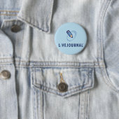 LiveJournal-Logo Verticaal Ronde Button 5,7 Cm (In situ)
