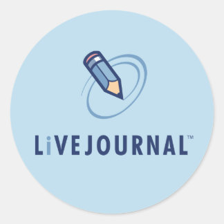 LiveJournal-Logo verticaal Ronde Sticker