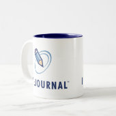 LiveJournal-Logo Verticaal Tweekleurige Koffiemok (Voorkant links)