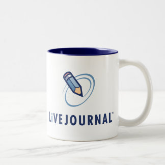 LiveJournal-Logo Verticaal Tweekleurige Koffiemok
