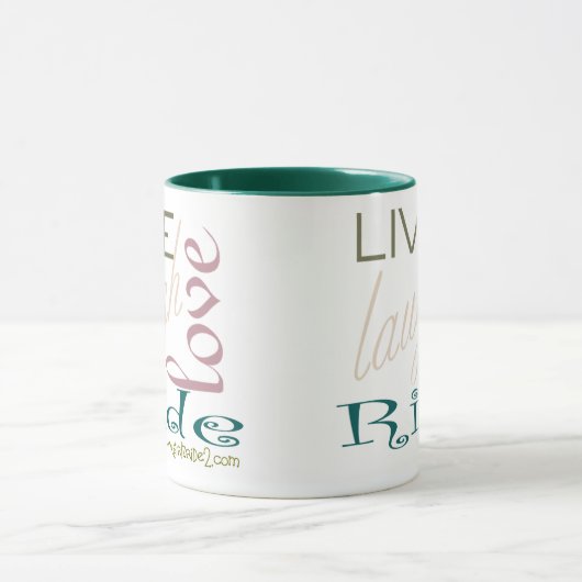 LiveLaughLoveRide-Coffee Mok (Midden)