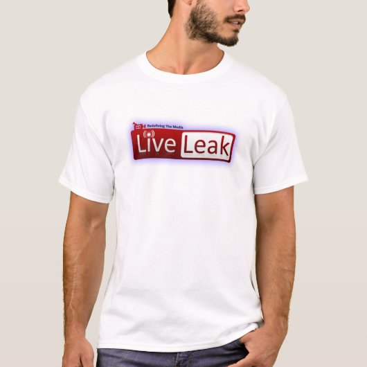 LiveLeak-Logo - Wit T-shirt (Voorkant)