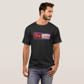 LiveLeak-Logo - zwart T-shirt (Voorkant volledig)