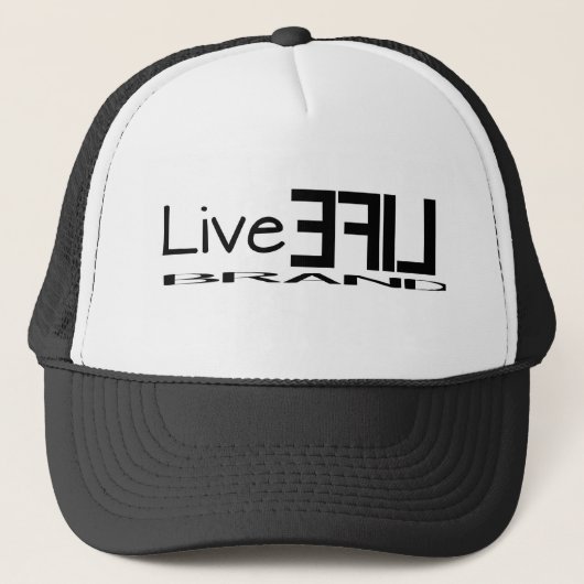 LiveLife Merk Trucker Hat Pet (Voorkant)