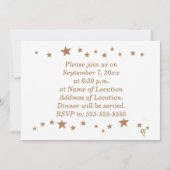 Lively Gold Stars 50e Jubileum Uitnodigingen (Achterkant)