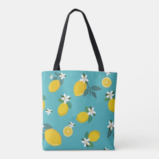 lively lemons tote bag (Achterkant)