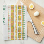 Lively Pattern Auntie's Kitchen Theedoek (Quarter Fold)