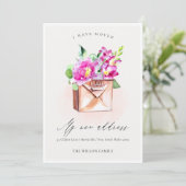 Lively Pink Floral Mailbox I heeft Kaart verplaats (Staand voorkant)