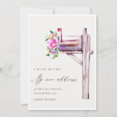 Lively Pink Floral Mailbox I heeft Kaart verplaats (Voorkant)