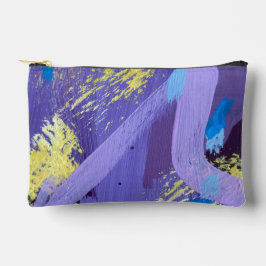 Lively Purple, Yellow, and Blue Abstract Art  Etui