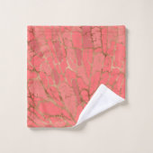 Livende koraaltextuur bad handdoek (Wasdoekje)