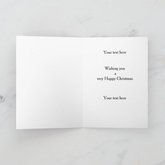 Liver and white Springer Spaniel Christmas card Kaart (Binnen)