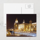 Liver Building & Canal, Liverpool Verenigd Koninkr Briefkaart (Voorkant / Achterkant)