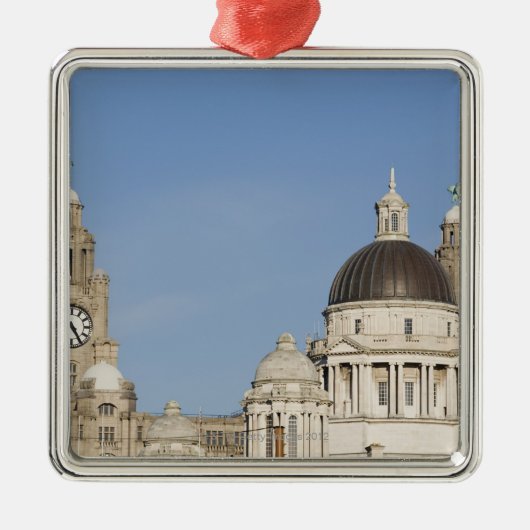 Liver Building, Liverpool, Engeland Metalen Ornament (Voorkant)