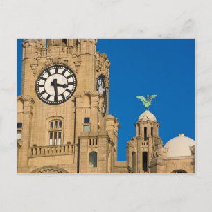 Liver Building, Liverpool, Merseyside, Engeland Briefkaart