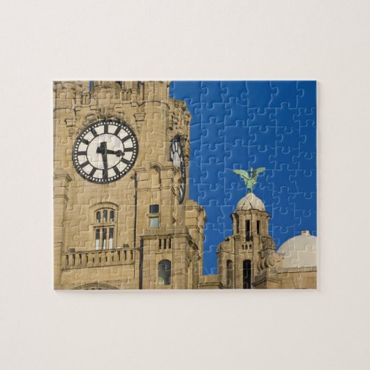 Liver Building, Liverpool, Merseyside, Engeland Legpuzzel (Horizontaal)