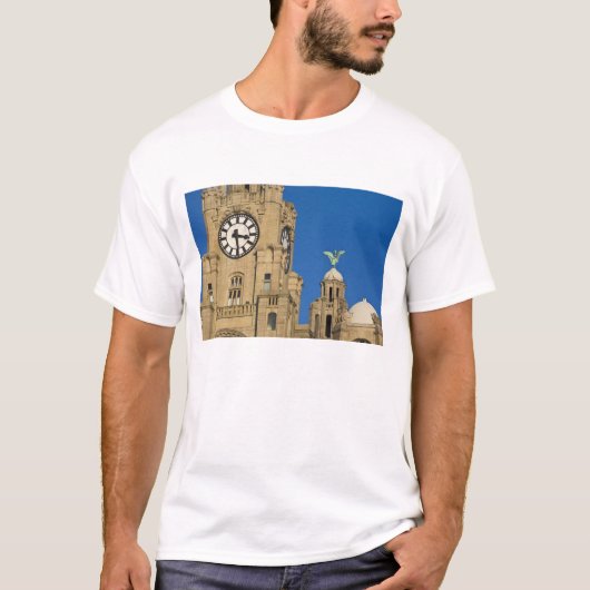 Liver Building, Liverpool, Merseyside, Engeland T-shirt (Voorkant)