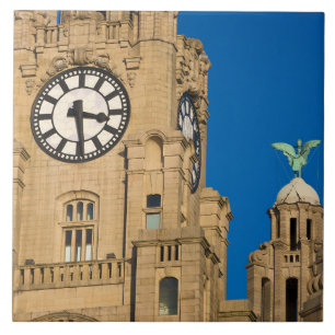 Liver Building, Liverpool, Merseyside, Engeland Tegeltje