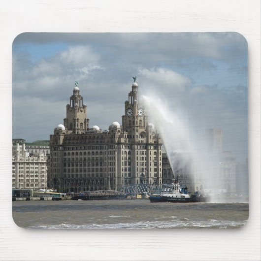 Liver Building Liverpool - Mousepad Muismat (Voorkant)
