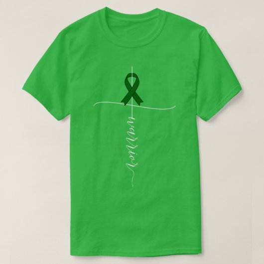 Liver Cancer Awareness Groene Ribbon Gift3 T-shirt (Design voorkant)