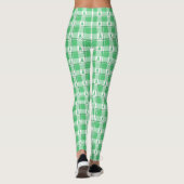 Liver Cancer Awareness Plaid Green Ribbon Leggings (Achterkant)