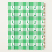 Liver Cancer Awareness Plaid Green Ribbon Planner (Achterkant)