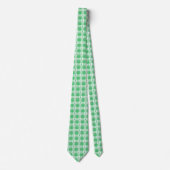 Liver Cancer Awareness Plaid Green Ribbon Stropdas (Voorkant)
