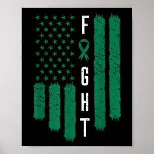 Liver Cancer Awareness Primary Hepatic American Fl Poster