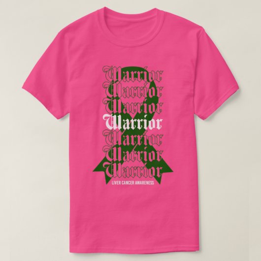 Liver Cancer Awareness Warrior Green Ribbon Gift1 T-shirt (Design voorkant)