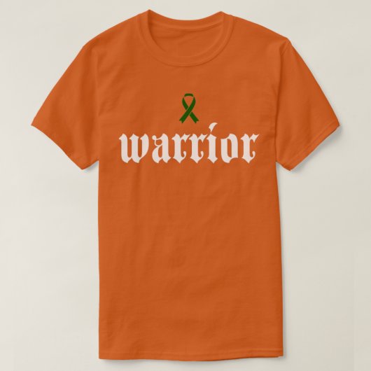 Liver Cancer Awareness Warrior Green Ribbon Gift2 T-shirt (Design voorkant)