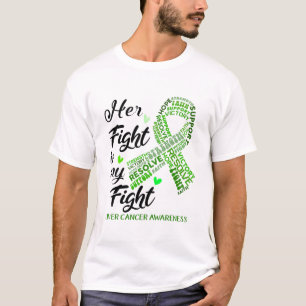 Liver Cancer Bewustheid Haar strijd is mijn strijd T-shirt