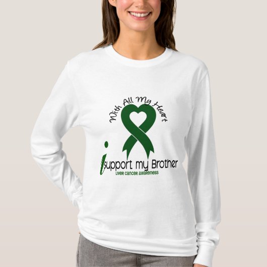 LIVER CANCER I Support My Brother T-shirt (Voorkant)