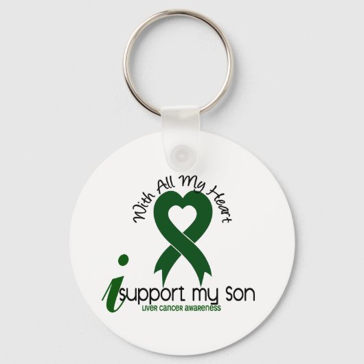 LIVER CANCER I Support My Son Sleutelhanger (Voorkant)
