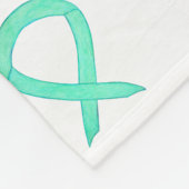 Liver Cancer Jade Awareness Ribbon Fleece Blankets Deken (Hoek)