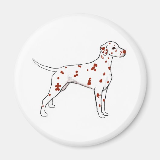 Liver Dalmatian Magneet (Voorkant)