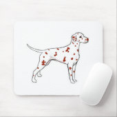 Liver Dalmatian Muismat (Met muis)