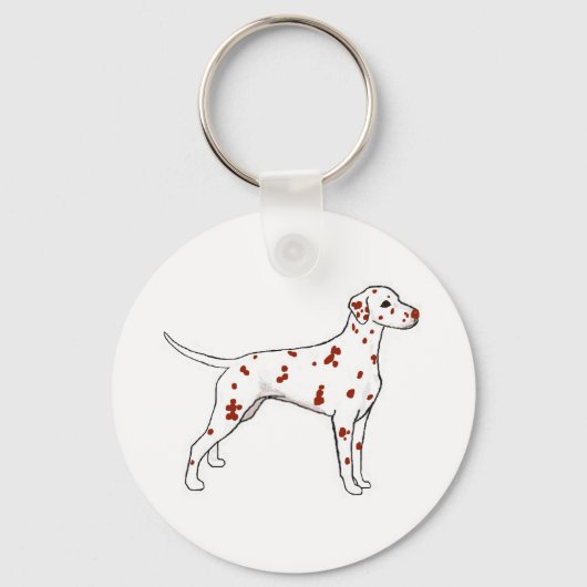 Liver Dalmatian Sleutelhanger (Voorkant)