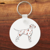 Liver Dalmatian Sleutelhanger (Voorkant)
