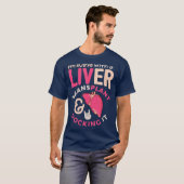 Liver Transplant Tshirt Im Living With A Liver (Voorkant volledig)
