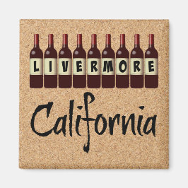 Livermore California Red Wine Botles Tasting Fun Magneet