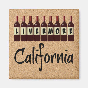 Livermore California Red Wine Botles Tasting Fun Magneet