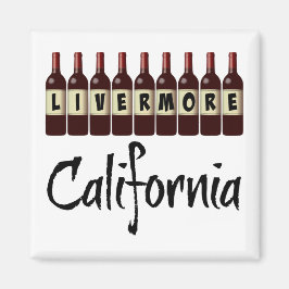 Livermore California Red Wine Botles Tasting Fun Magneet