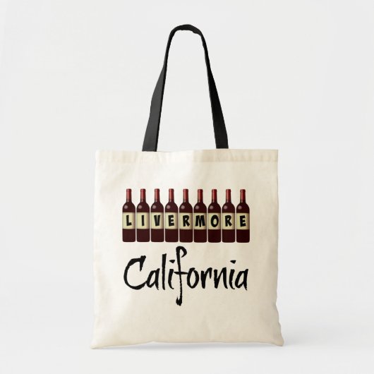 Livermore California Red Wine Botles Tasting Fun Tote Bag (Voorkant)