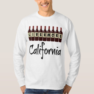 Livermore California Rode Wijn Flessen Proeven Leu T-shirt