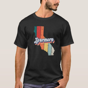 Livermore City Retro  Hometown California P T-shirt
